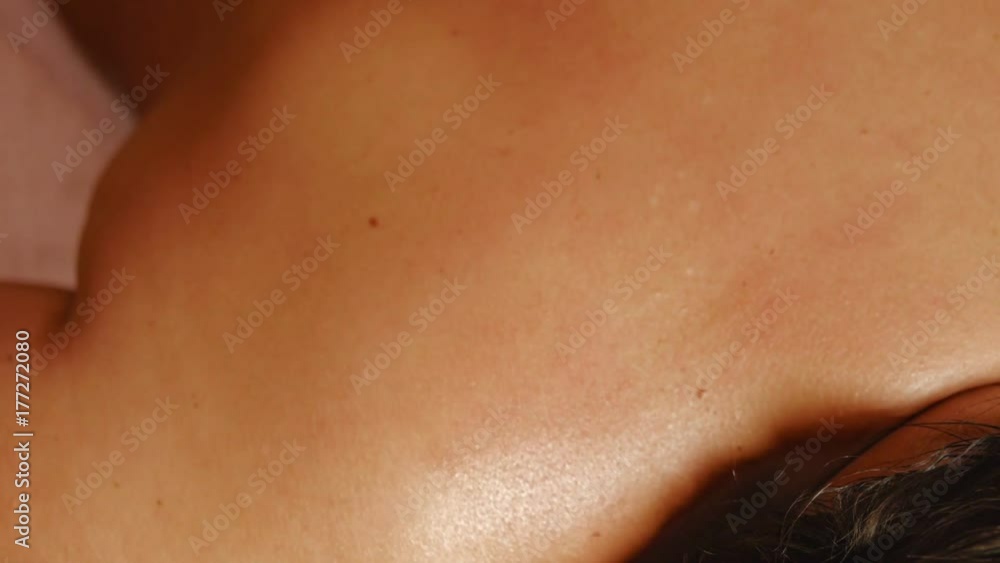 Shoulder massage, warm orange look grade Shoulder massage, warm orange look grade
