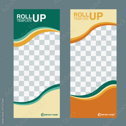 Roll up banner stand design