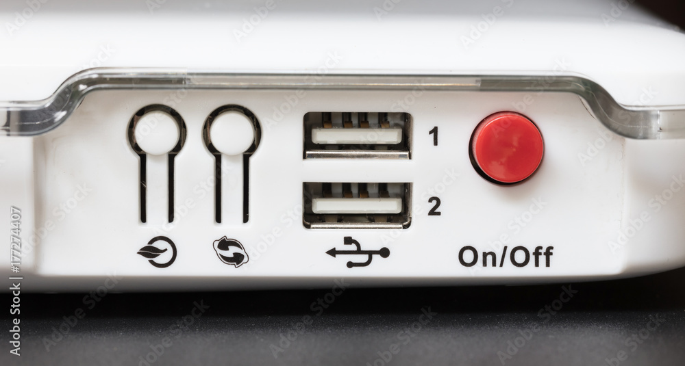 Connections on a router Connections on a router