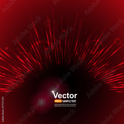 Vector red flash