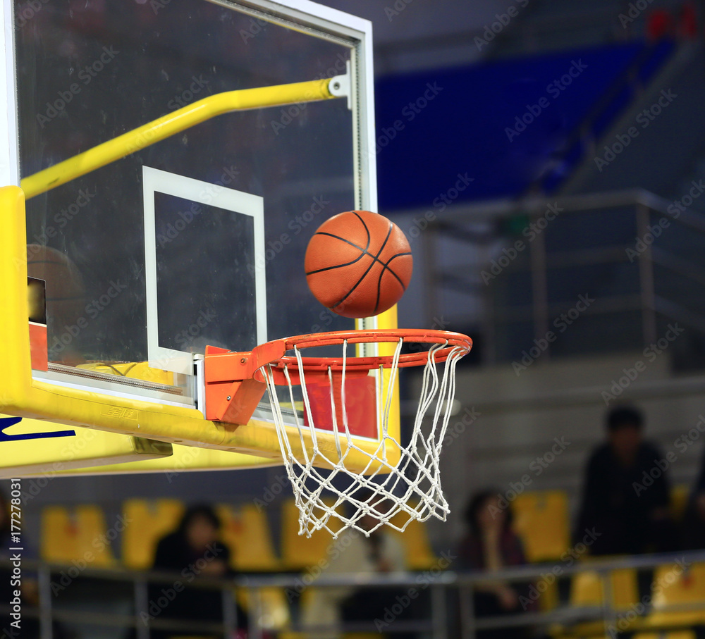 Basket and basketball