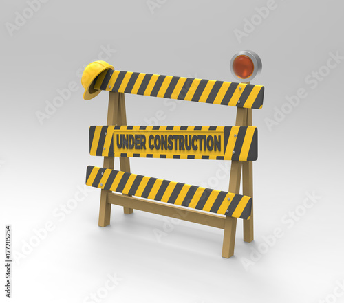 Under construction sign.