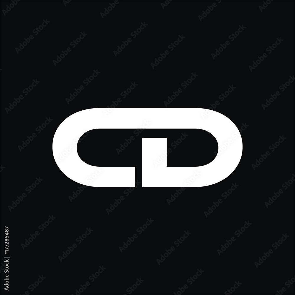 CD logo initial letter design template vector CD logo initial letter design template vector