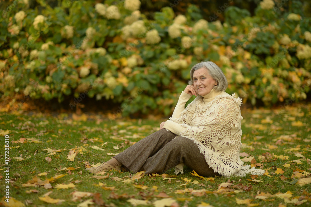 beautiful senior woman outdoor beautiful senior woman outdoor