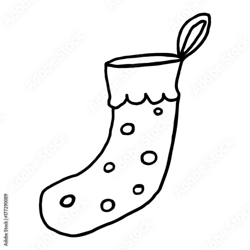 Wallpaper Mural Vector illustration of collection of santa claus socks. Torontodigital.ca