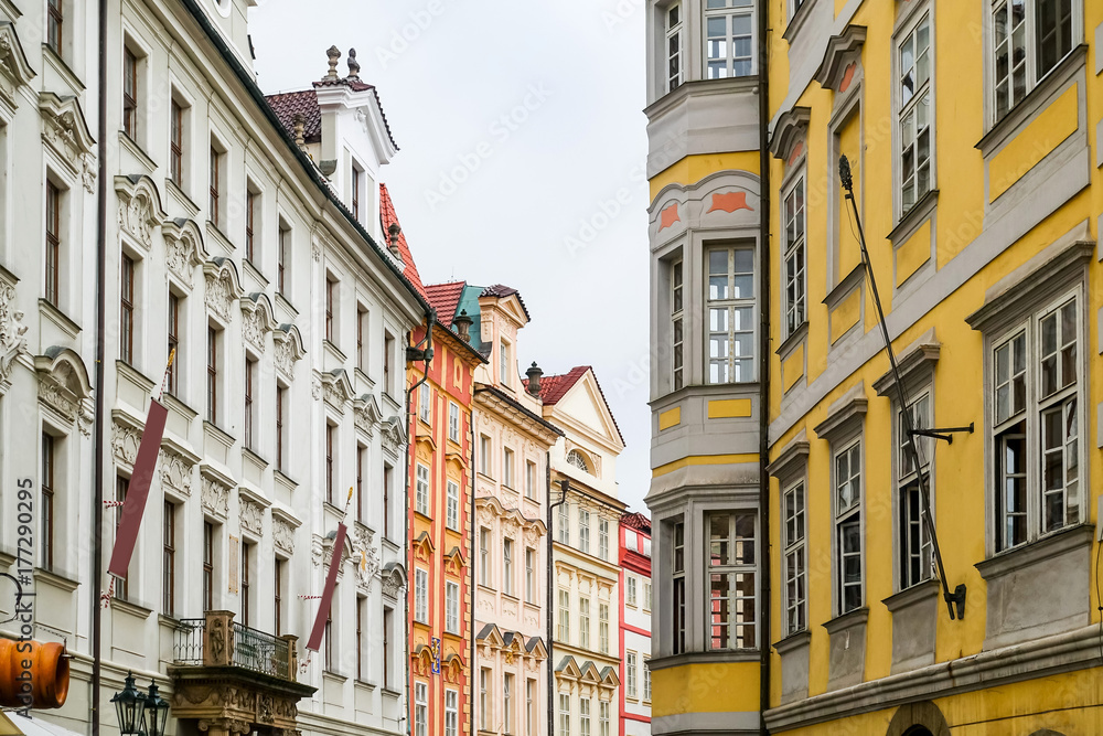 Obraz premium Old Town ancient architecture in Prague, Czech Republic
