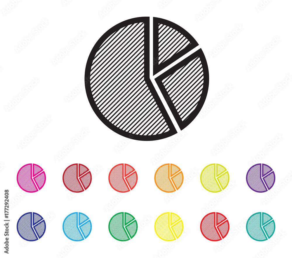 Fototapeta premium pie chart icon