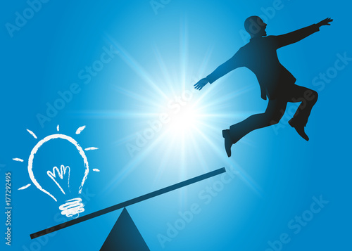 idée - réussite - succès - carrière - créatif - concept - augmentation - progression - décoller - entreprise