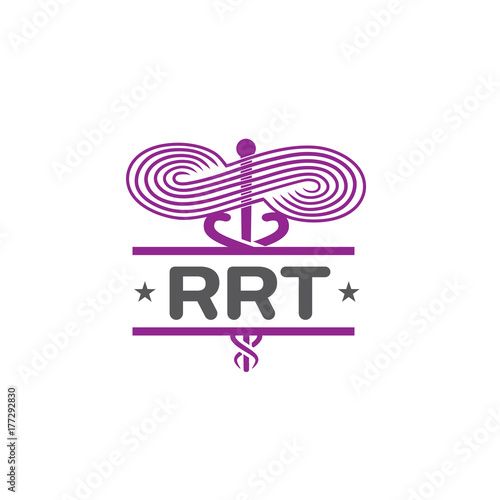 Respiratory Therapy Medical Symbol Icon - for RRT, RT or CRT photo