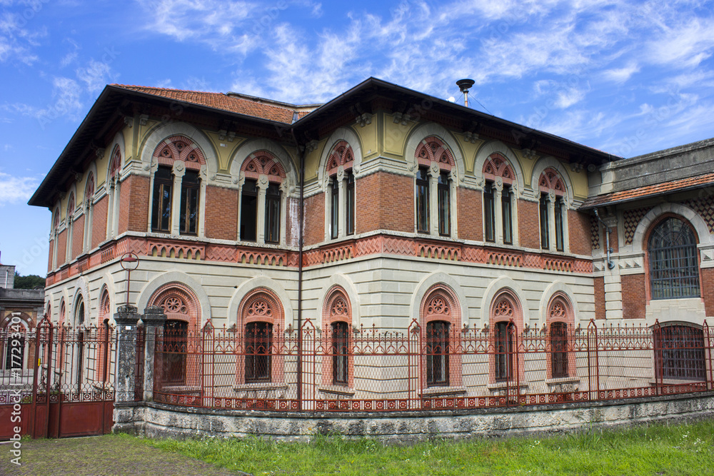 Crespi d'Adda, a historic settlement in Lombardy, Italy, and a great example of the 19th-century company towns built in Europe. A World Heritage Site since 1995