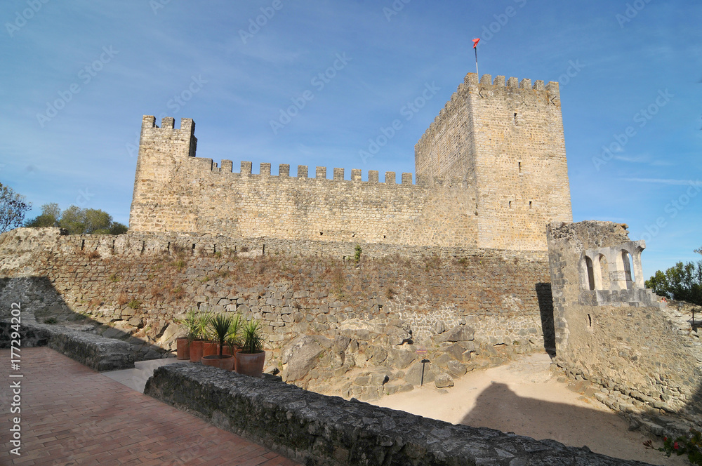 Medieval castle of Leiria in Leiria city, Portugal
