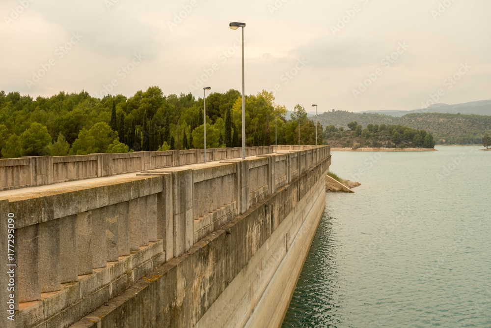 The sichar reservoir in Castellon, Valencia, Spain