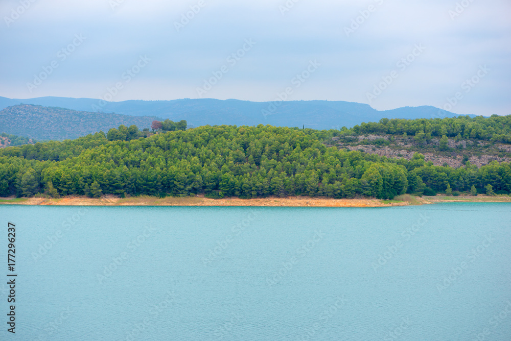 The sichar reservoir in Castellon, Valencia, Spain The sichar reservoir in Castellon, Valencia, Spain
