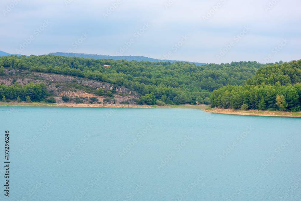The sichar reservoir in Castellon, Valencia, Spain The sichar reservoir in Castellon, Valencia, Spain