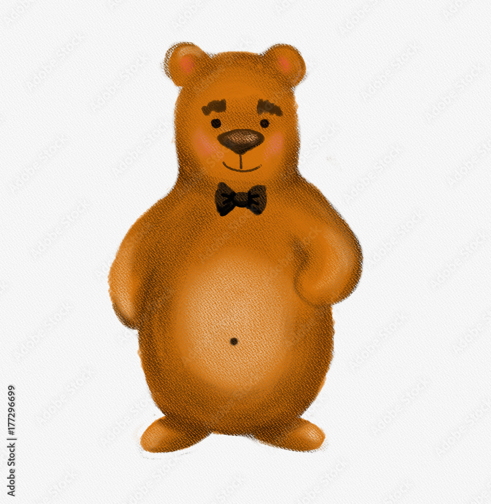 Cute teddy bear standing Cute teddy bear standing