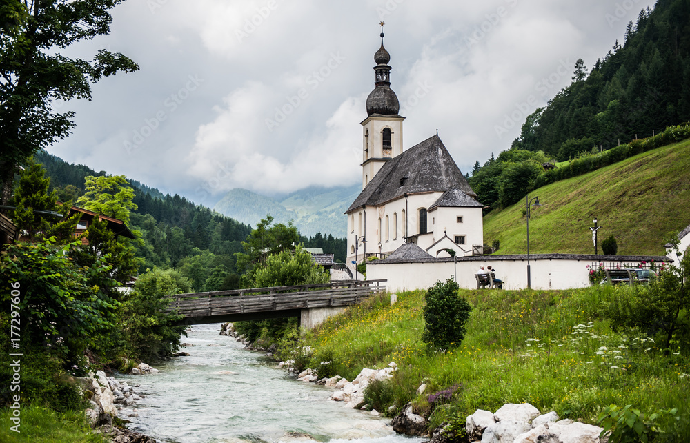 Ramseau, église saint sébastien, bavière allemagne Ramseau, église saint sébastien, bavière allemagne
