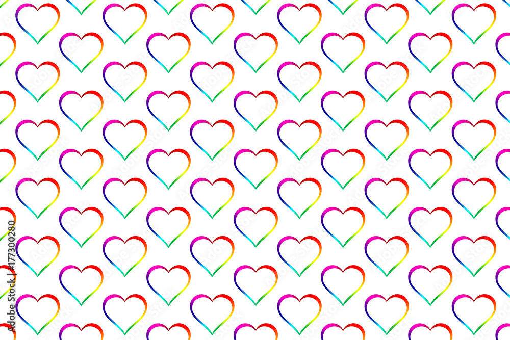 Fondo de corazones arcoíris Fondo de corazones arcoíris