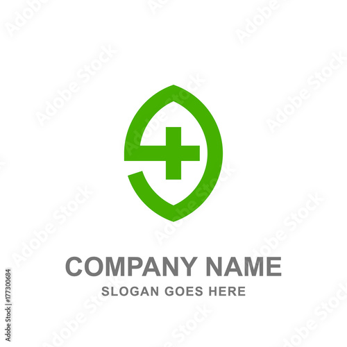 Drugstore Healthcare Pharmacy Logo Vector Icon