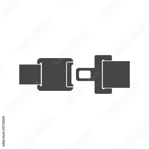 Seat Belt or Safety Belt Icon 