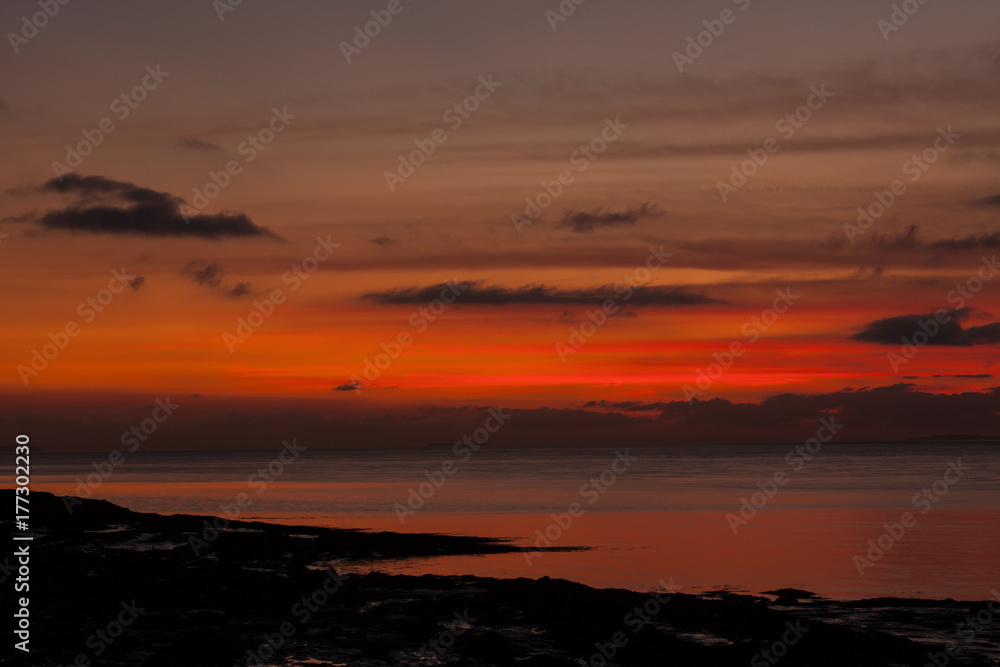 ocean view sunset