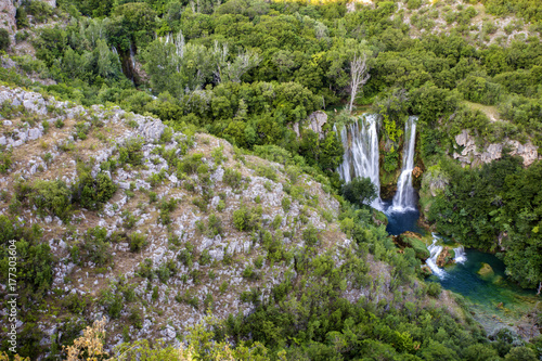 Krka national park in Croatia - Manojlovacki waterfall photo