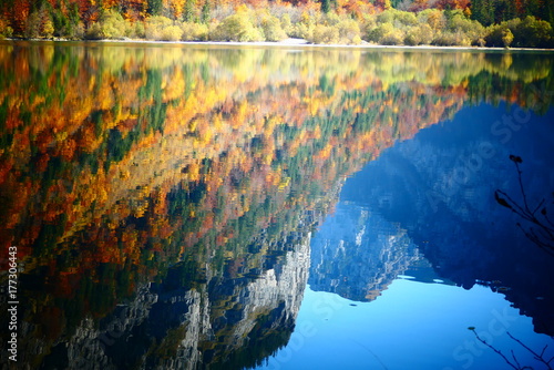 Bergspiegelung im See,  photo