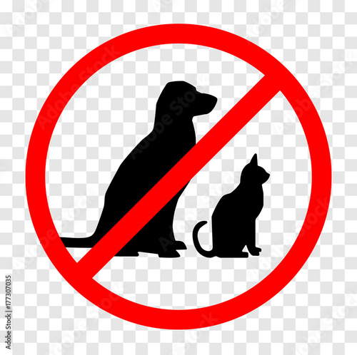 no pets sign