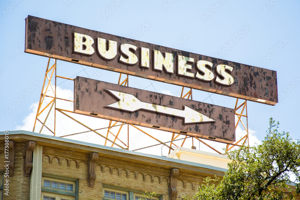 Obraz premium Schild 295 - Business
