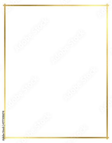 Vector, Gold Border for Christmas