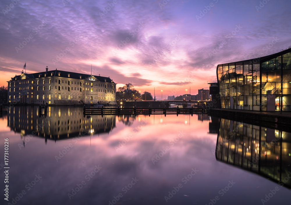 Sunrise Amsterdam Water Reflection