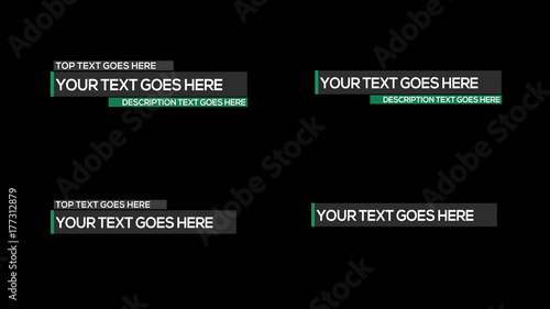 Animated Outlines Lower Thirds