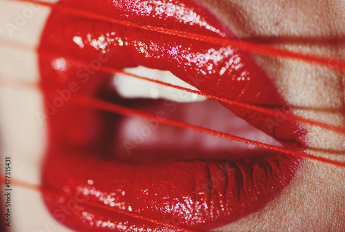 red lips photo