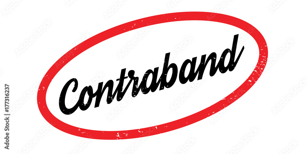 Contraband rubber stamp. Grunge design with dust scratches. Effects can be easily removed for a clean, crisp look. Color is easily changed. Contraband rubber stamp. Grunge design with dust scratches. Effects can be easily removed for a clean, crisp look. Color is easily changed.
