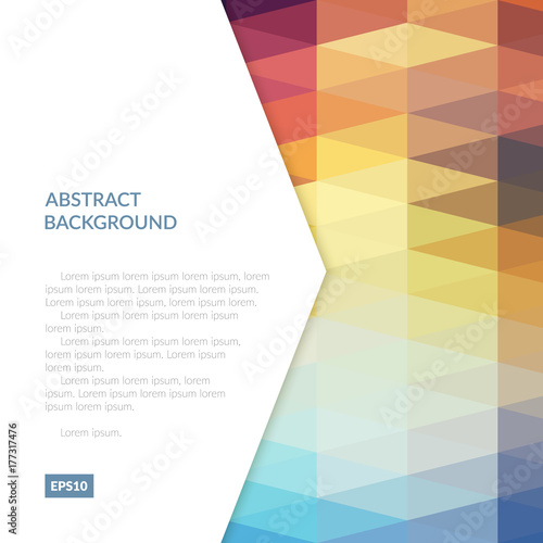 Abstract background with geometric patterns. Shadow sheet at the surface of the object.