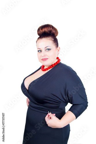 Obraz na plátně Sexy confident plus size woman
