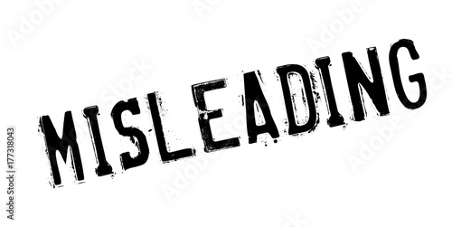Misleading rubber stamp. Grunge design with dust scratches. Effects can be easily removed for a clean, crisp look. Color is easily changed.