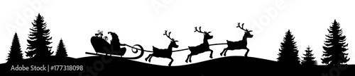 Weihnachtskarte Elch und Baum