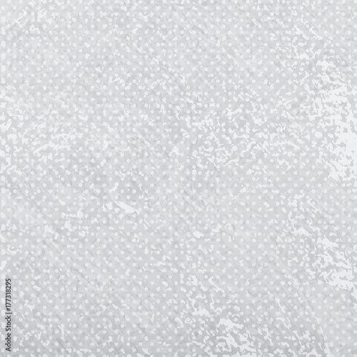Light gray stained halftone background. Vector dotted background