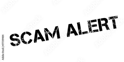 Scam Alert rubber stamp. Grunge design with dust scratches. Effects can be easily removed for a clean, crisp look. Color is easily changed.