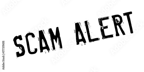Scam Alert rubber stamp. Grunge design with dust scratches. Effects can be easily removed for a clean, crisp look. Color is easily changed.