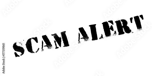 Scam Alert rubber stamp. Grunge design with dust scratches. Effects can be easily removed for a clean, crisp look. Color is easily changed.
