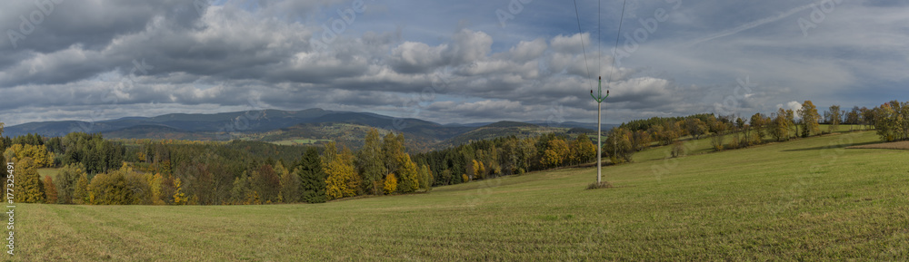 Fields and meadows near Roprachtice village Fields and meadows near Roprachtice village
