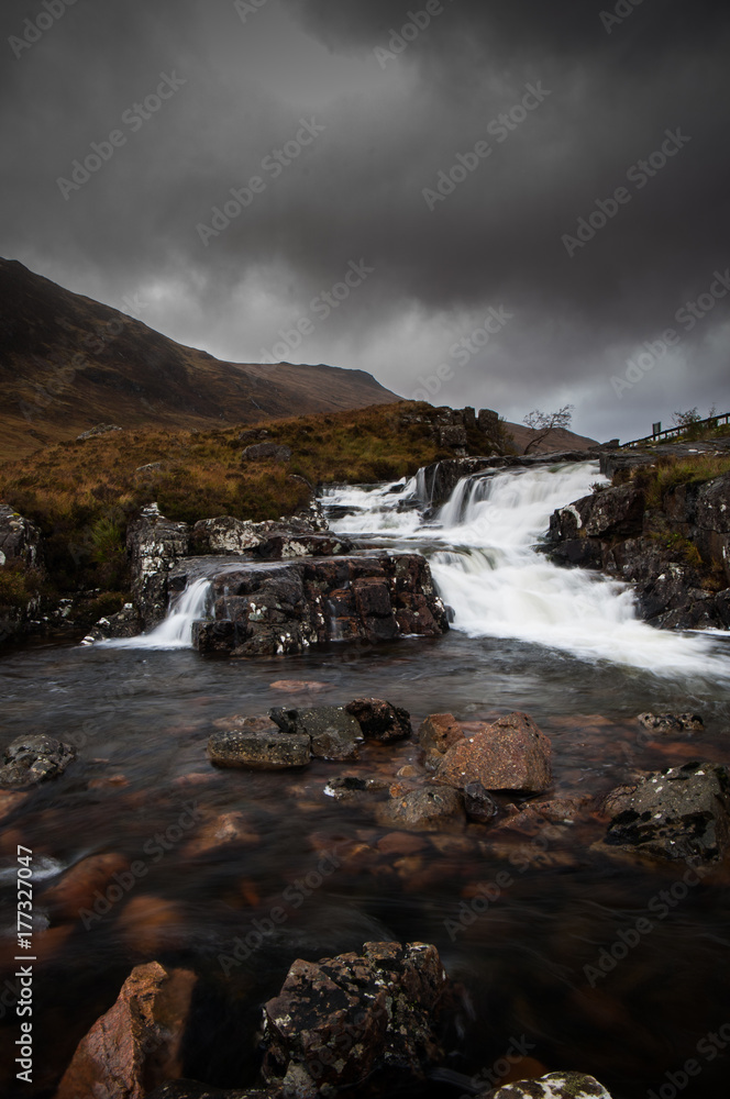 etive mor waterfall