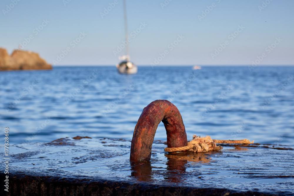 Fototapeta premium old rusty pier