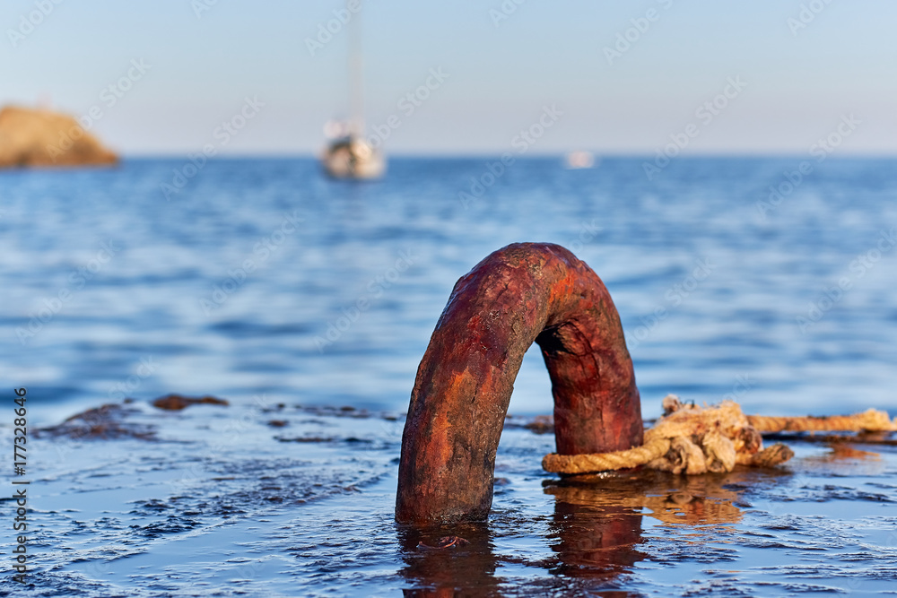 Fototapeta premium old rusty pier