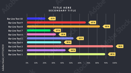 Infographic Data Lines Chart