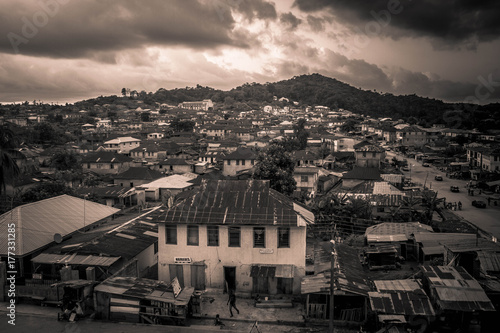 Ariel View of Ijero Ekiti Town, Ekiti State, Nigeria photo