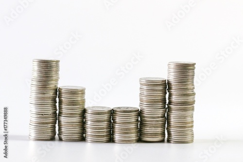 Stock Coin isolated on white background