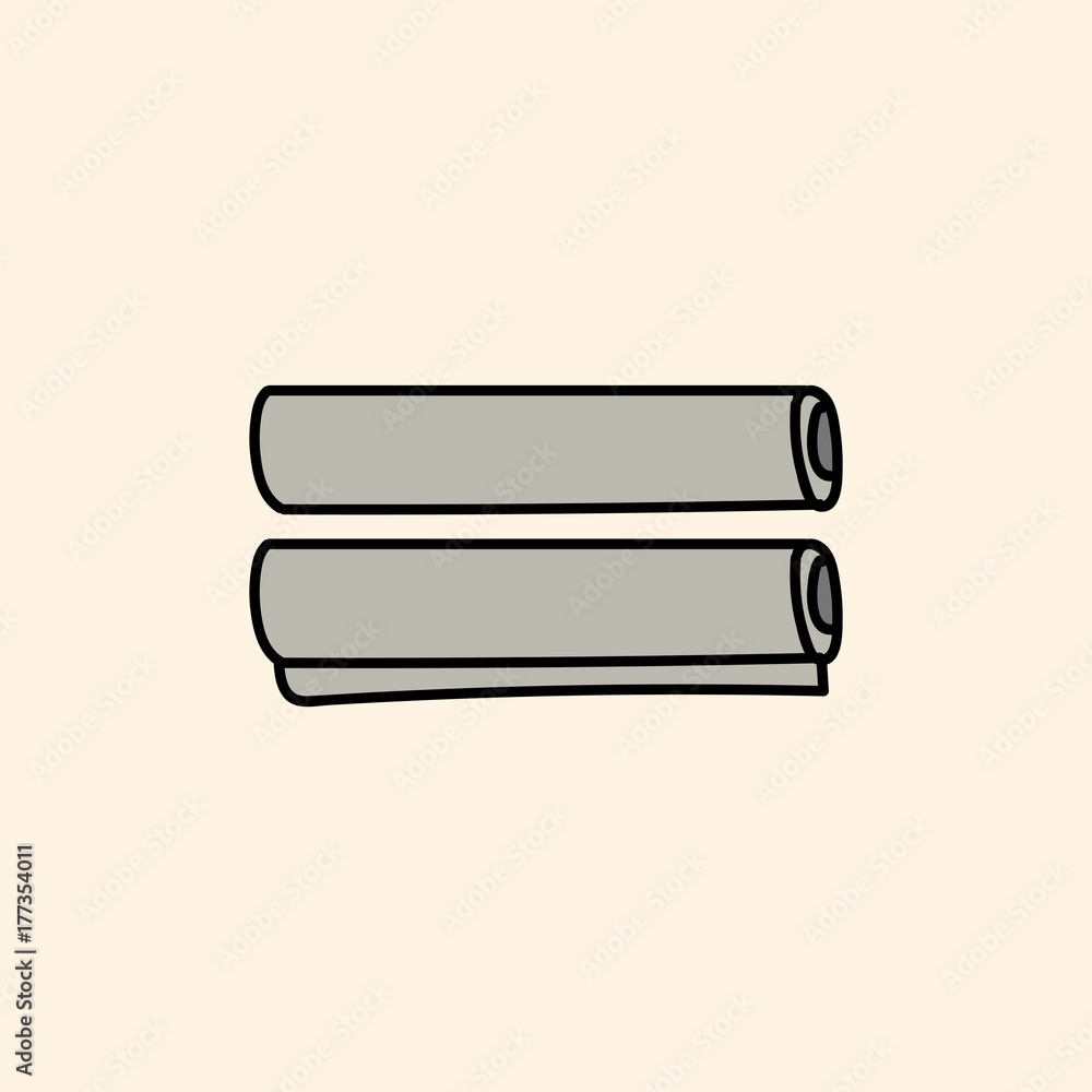 Vector of stationery doodle style Vector of stationery doodle style