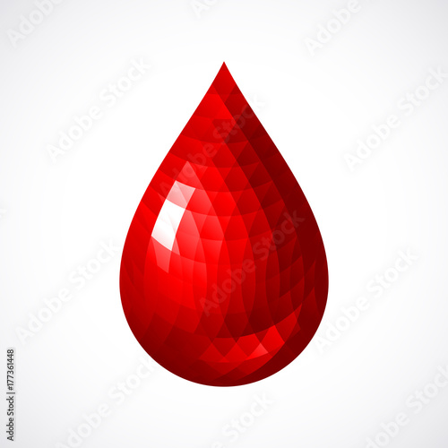 Red blood drop icon